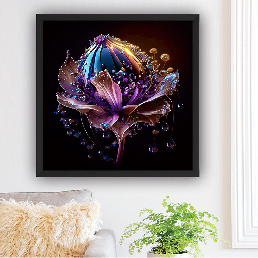 Crystal Flower - Full Round Drill Diamond Painting 30*30CM