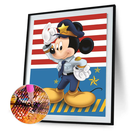 Mickey Mouse - Full Round Drill Diamond Painting 30*40CM