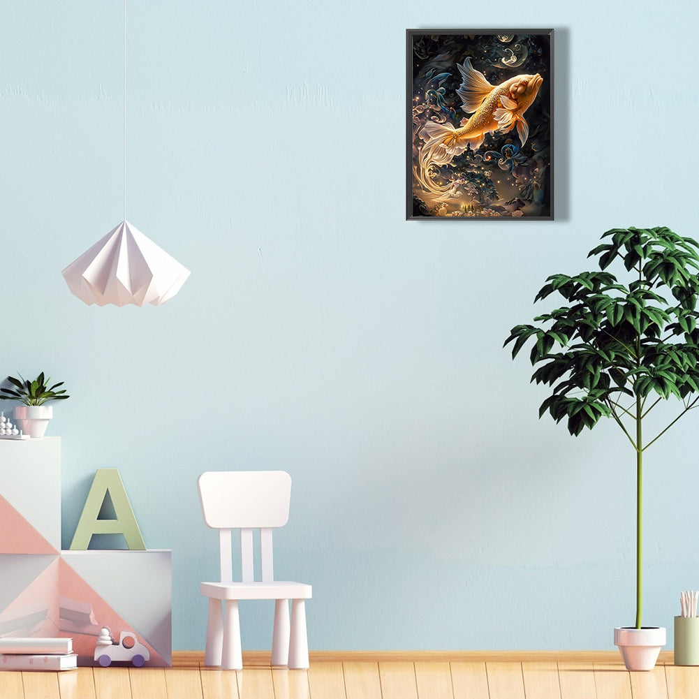 Mystery Goldfish - Full Round Drill Diamond Painting 30*40CM