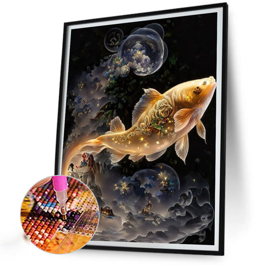Mystery Goldfish - Full Round Drill Diamond Painting 30*40CM