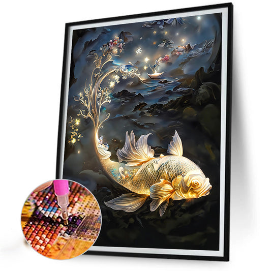 Mystery Goldfish - Full Round Drill Diamond Painting 30*40CM