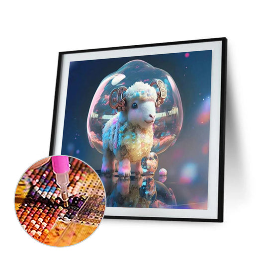 Fantasy Cartoon Sheep Crystal Ball - Full Round Drill Diamond Painting 30*30CM