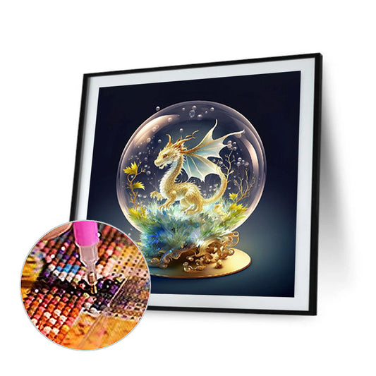 Fantasy Cartoon Pterosaur Crystal Ball - Full Round Drill Diamond Painting 30*30CM