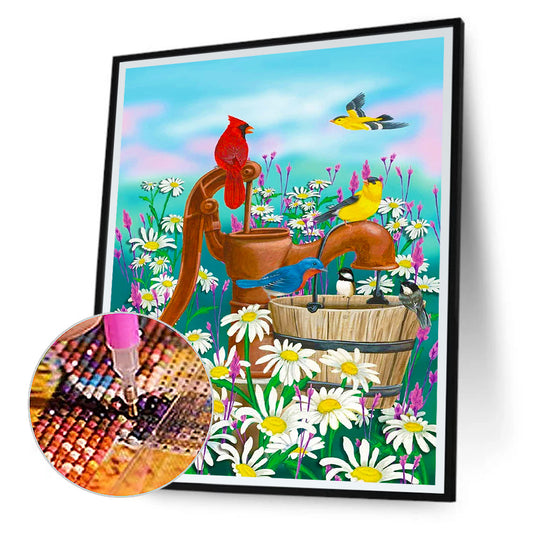 Cardinal - Full Round Drill Diamond Painting 30*40CM