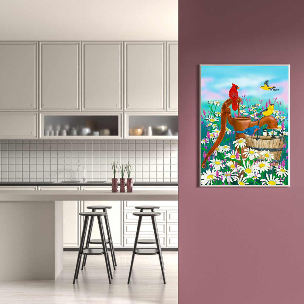 Cardinal - Full Round Drill Diamond Painting 30*40CM