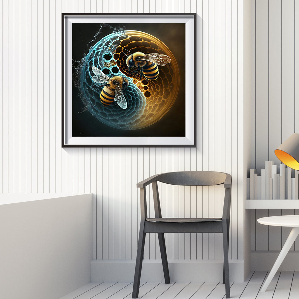 Tai Chi Bee Painting - Full Round Drill Diamond Painting 30*30CM