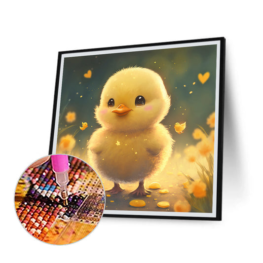 Little Yellow Duck - Full Round Drill Diamond Painting 30*30CM
