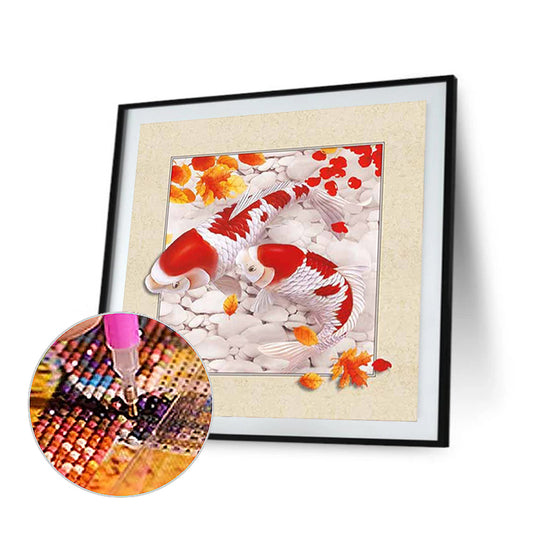 3D Goldfish - Full Round Drill Diamond Painting 30*30CM