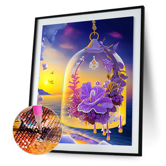 Fantasy Crystal Pendant - Special Shaped Drill Diamond Painting 30*40CM