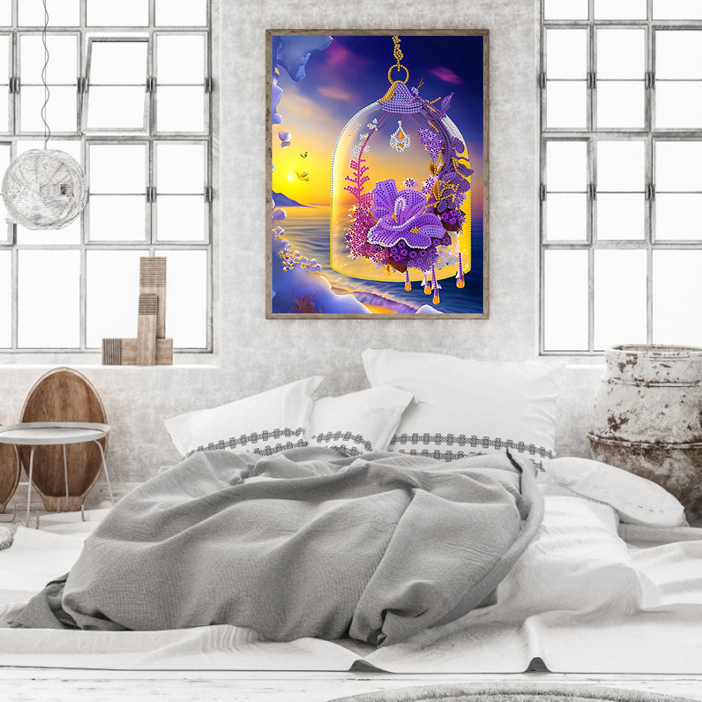 Fantasy Crystal Pendant - Special Shaped Drill Diamond Painting 30*40CM