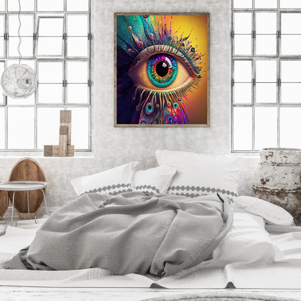 Psychedelic Eye - Full Round Drill Diamond Painting 30*35CM