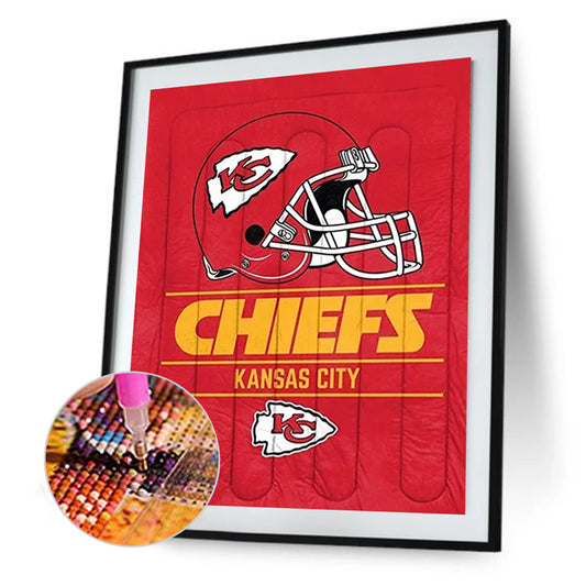Kansas City Chiefs - Full Round Drill Diamond Painting 40*50CM