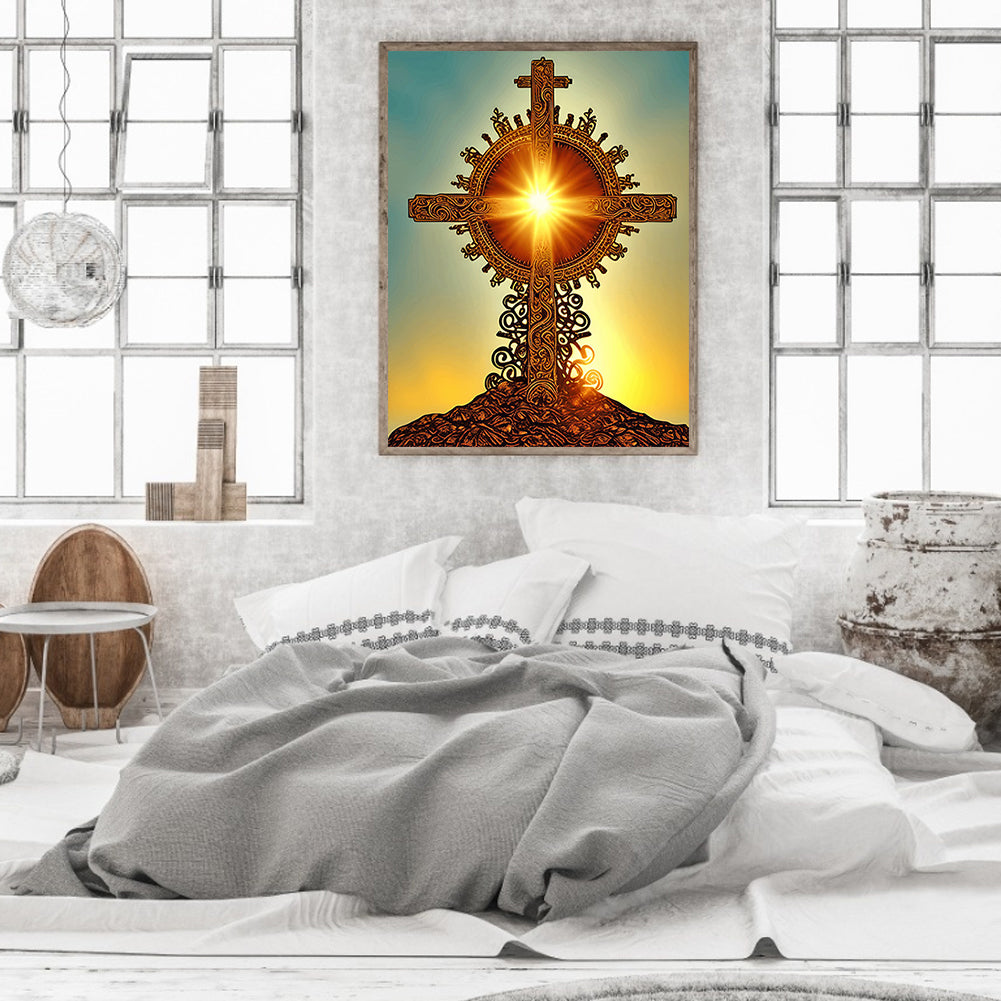 Cross - Full Round Drill Diamond Painting 30*40CM