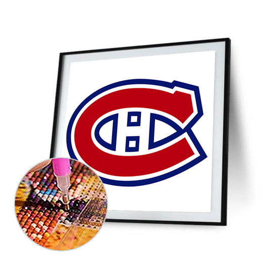 Montreal Canadiens Logo - Full Round Drill Diamond Painting 30*30CM