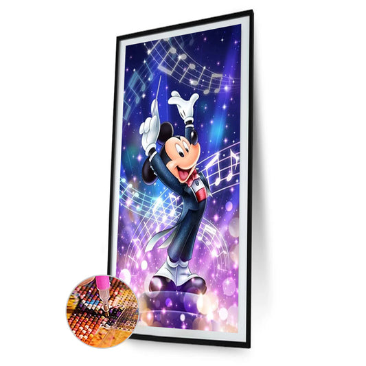 Disney Mickey Musician - Full Round Drill Diamond Painting 40*70CM