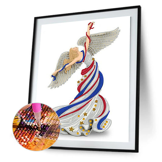 Elegant Lady - Special Shaped Drill Diamond Painting 30*40CM