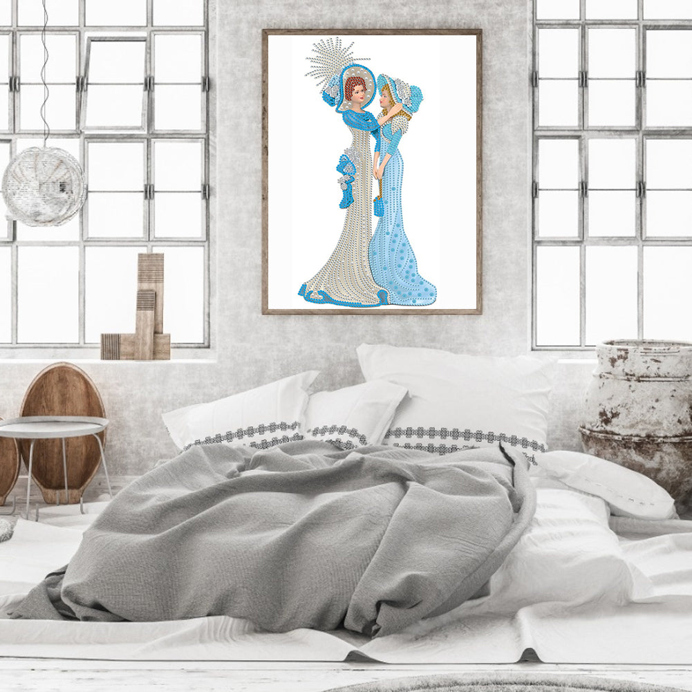 Elegant Lady - Special Shaped Drill Diamond Painting 30*40CM