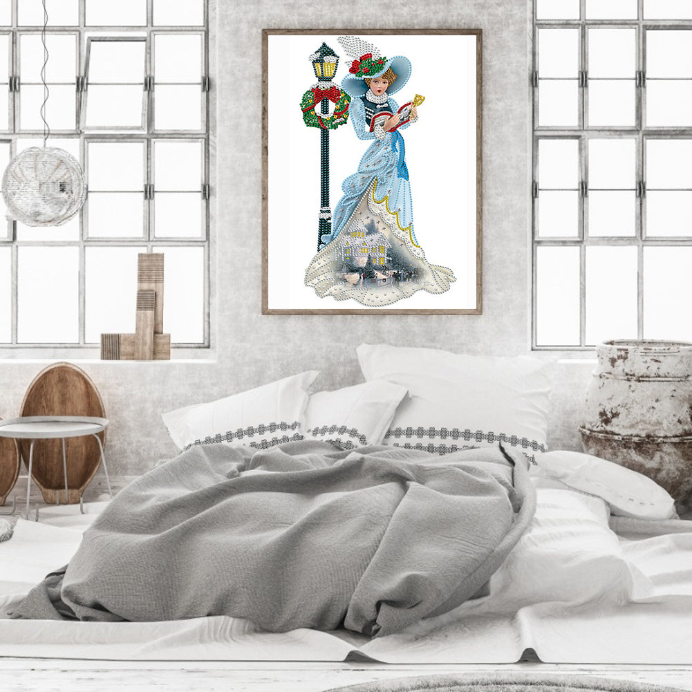 Elegant Lady - Special Shaped Drill Diamond Painting 30*40CM