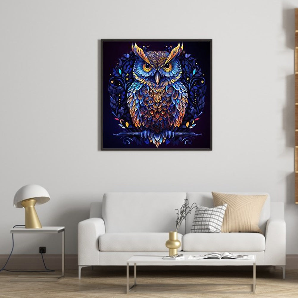 Night Owl - Full Round Drill Diamond Painting 30*30CM