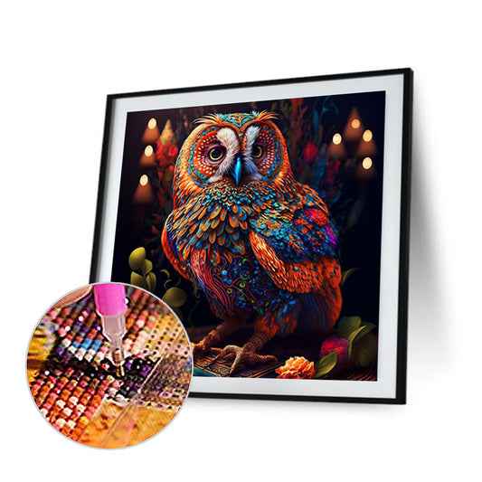 Night Owl - Full Round Drill Diamond Painting 30*30CM