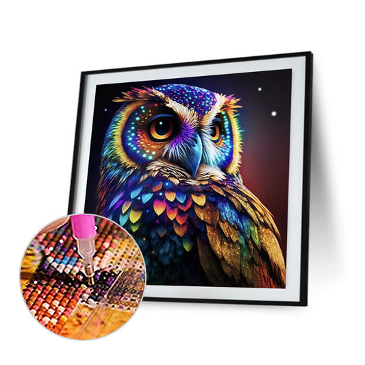Night Owl - Full Round Drill Diamond Painting 30*30CM