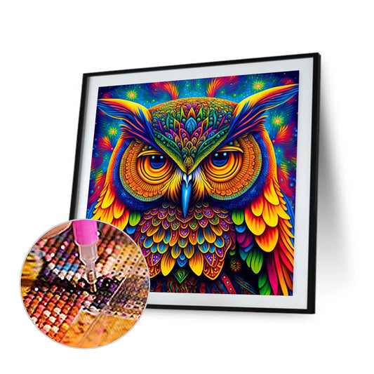 Night Owl - Full Round Drill Diamond Painting 30*30CM
