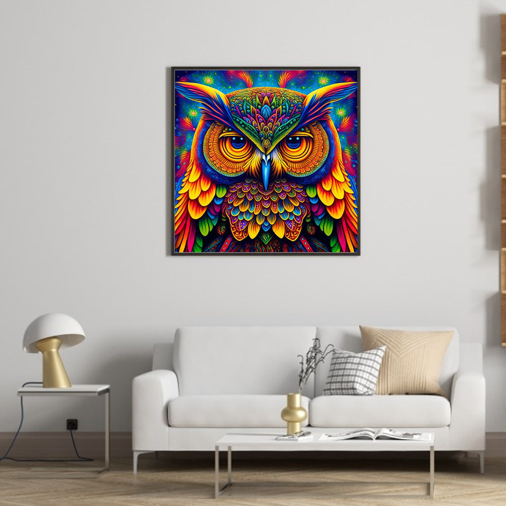Night Owl - Full Round Drill Diamond Painting 30*30CM
