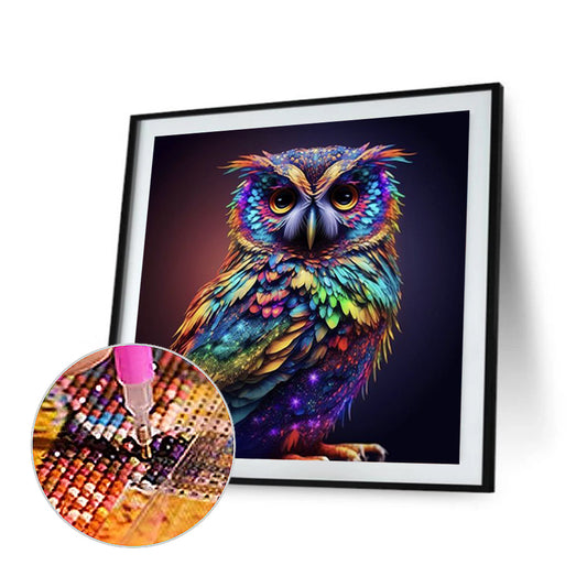 Night Owl - Full Round Drill Diamond Painting 30*30CM