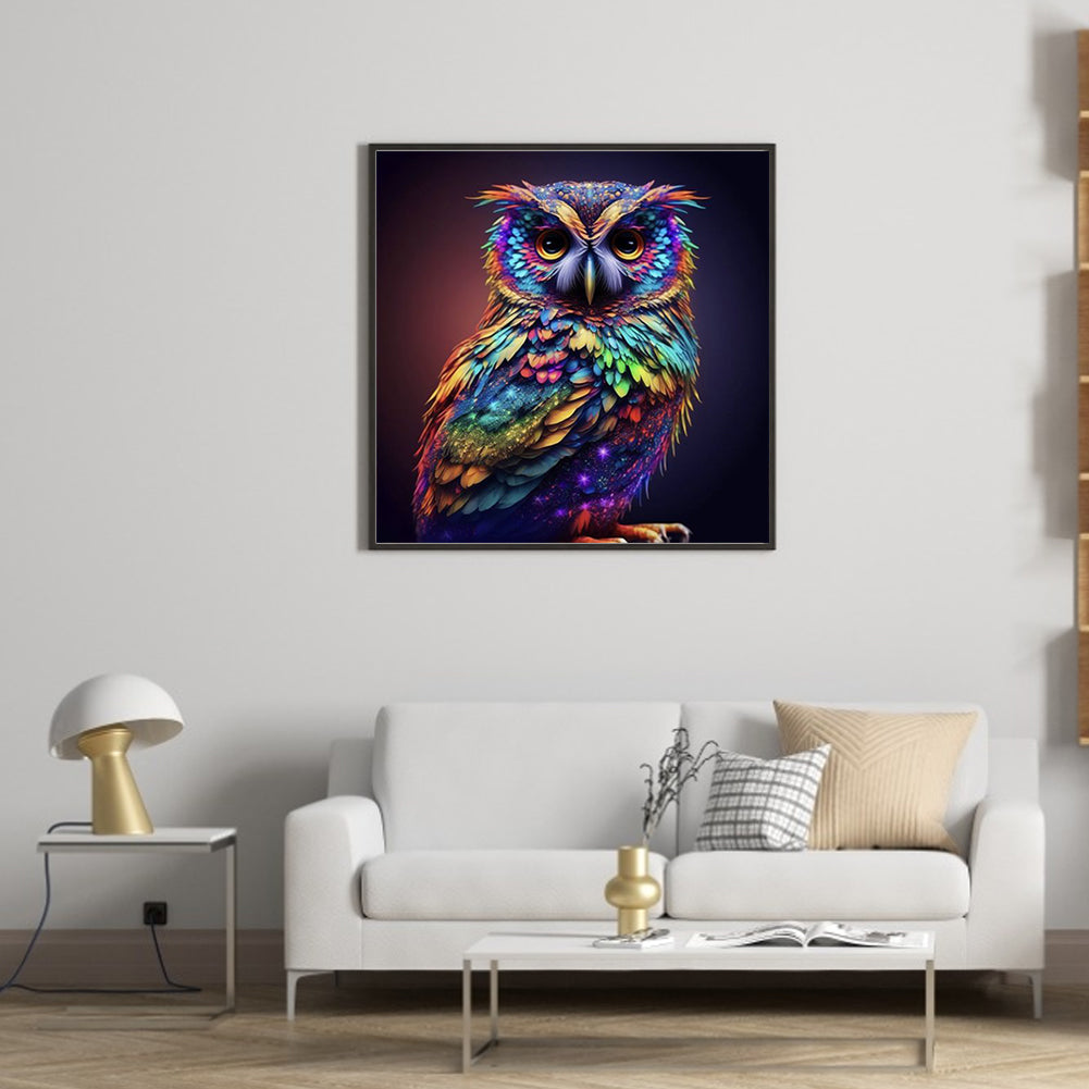 Night Owl - Full Round Drill Diamond Painting 30*30CM