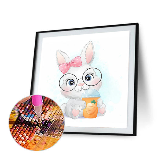 Carrot Bunny - Full Round Drill Diamond Painting 40*40CM