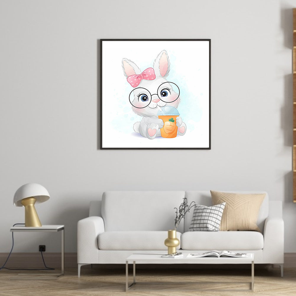 Carrot Bunny - Full Round Drill Diamond Painting 40*40CM