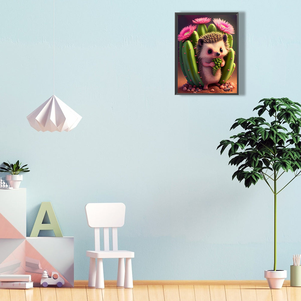 Hedgehog - Full Round Drill Diamond Painting 30*40CM