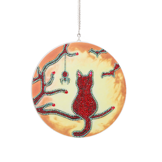 DIY Crystal Diamond Pendant Hanging Ornament Point Drill Pendant for Home Garden