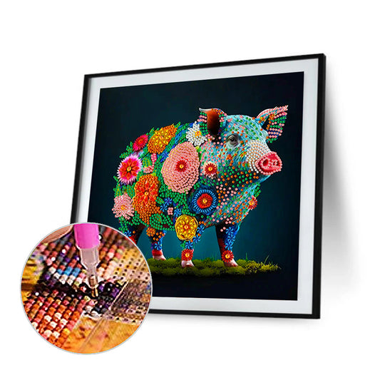 12 Zodiac Pigs - Special Shaped Drill Diamond Painting 30*30CM