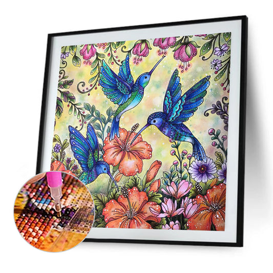 Hummingbird - Full Square Drill Diamond Painting 30*30CM
