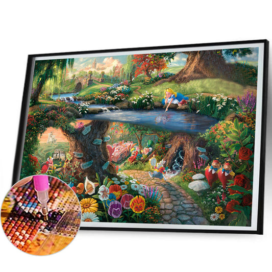 Alice In Wonderland - Full Round Drill Diamond Painting 50*40CM
