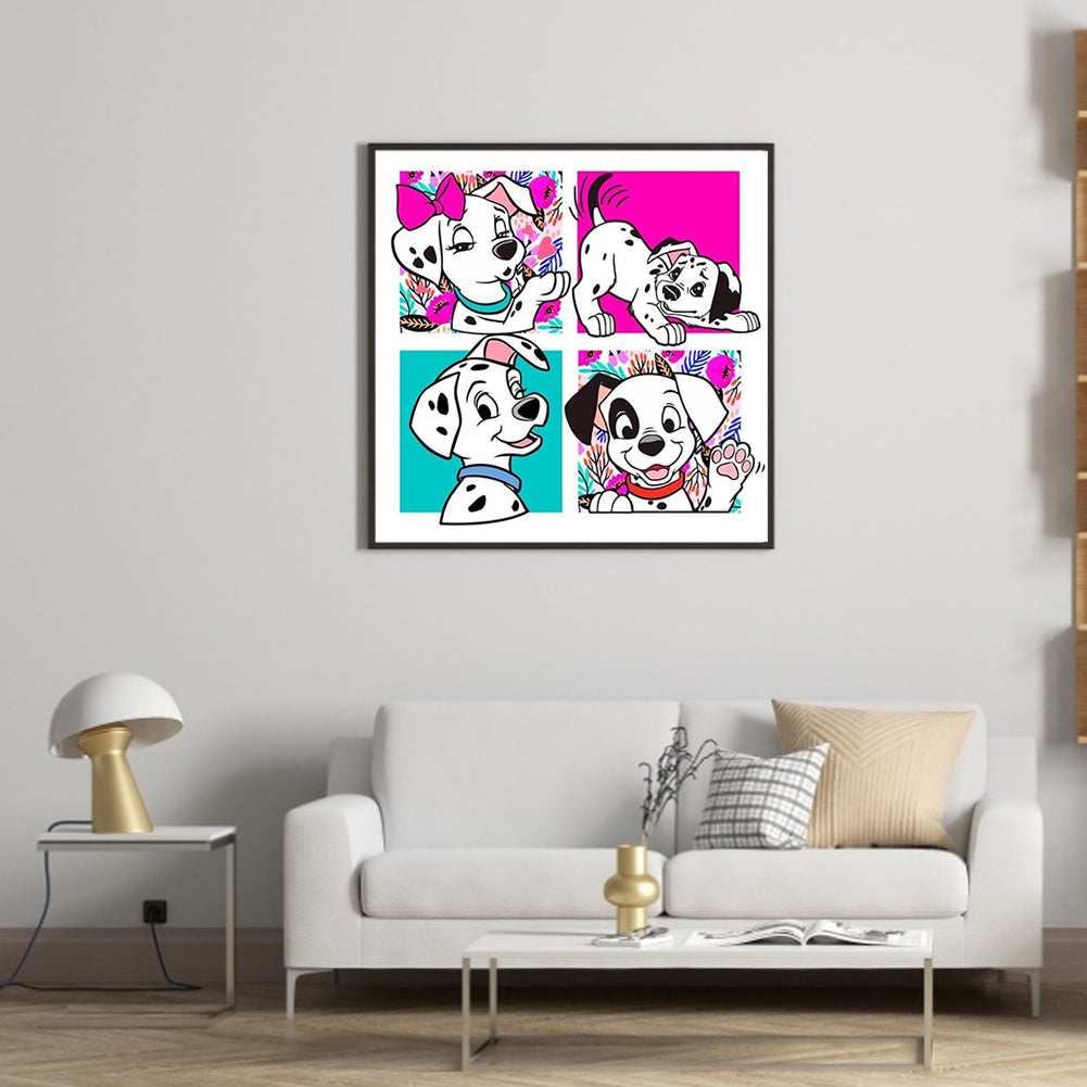 101 Dalmatians - Full Round Drill Diamond Painting 40*40CM