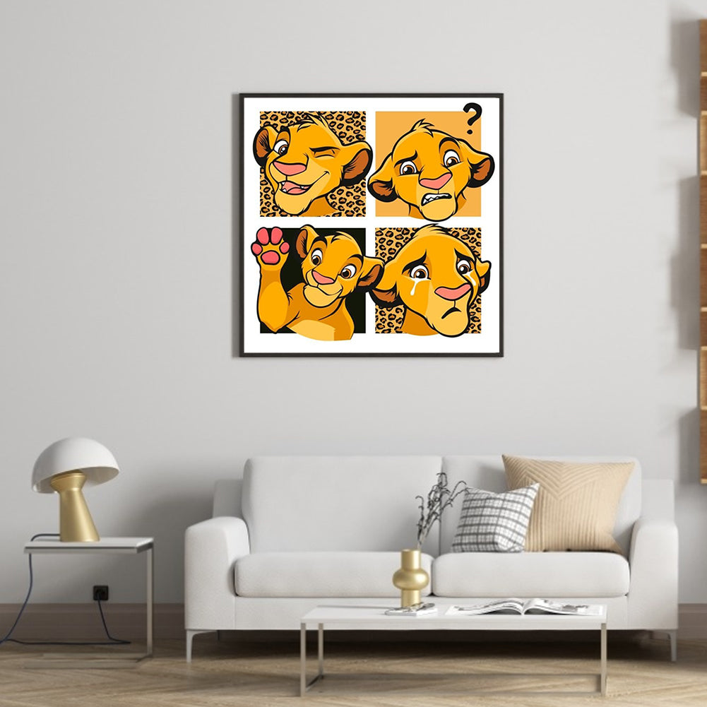 Simba - Full Round Drill Diamond Painting 40*40CM