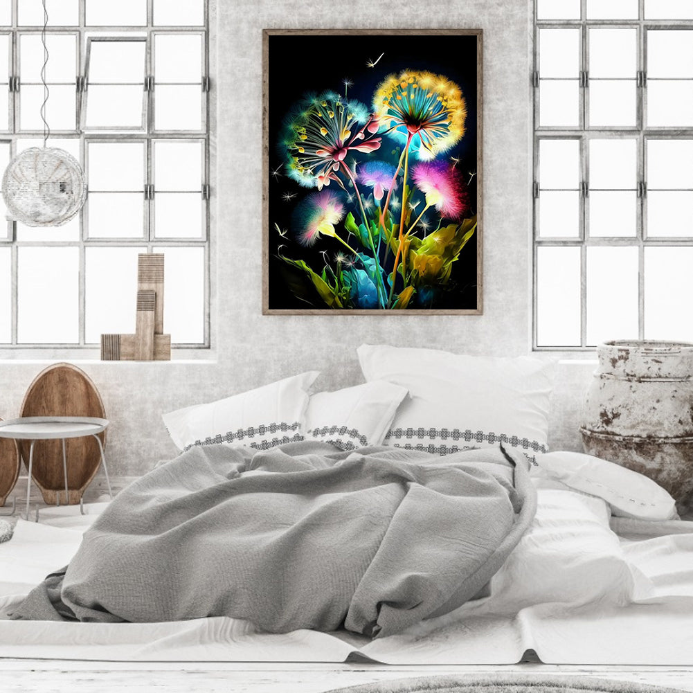 Dandelion - Full Square Drill Diamond Painting 30*40CM