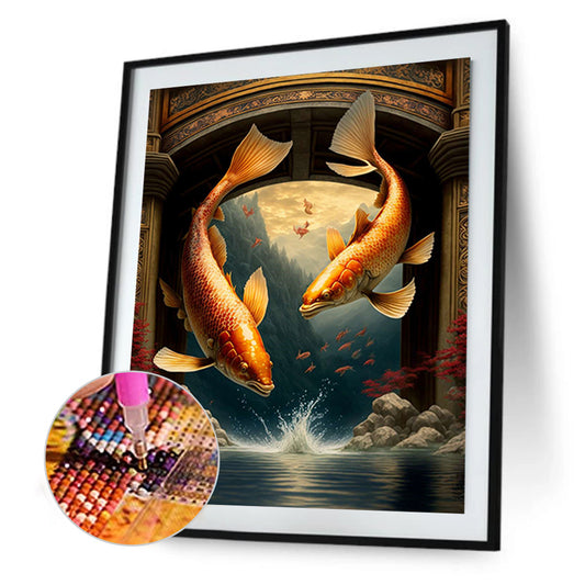 Koi Carp - Full Square Drill Diamond Painting 30*40CM