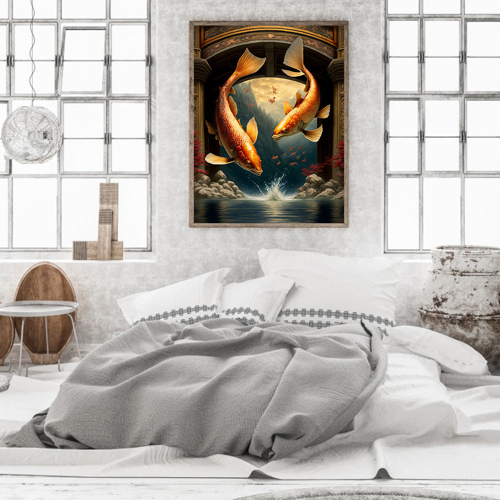 Koi Carp - Full Square Drill Diamond Painting 30*40CM