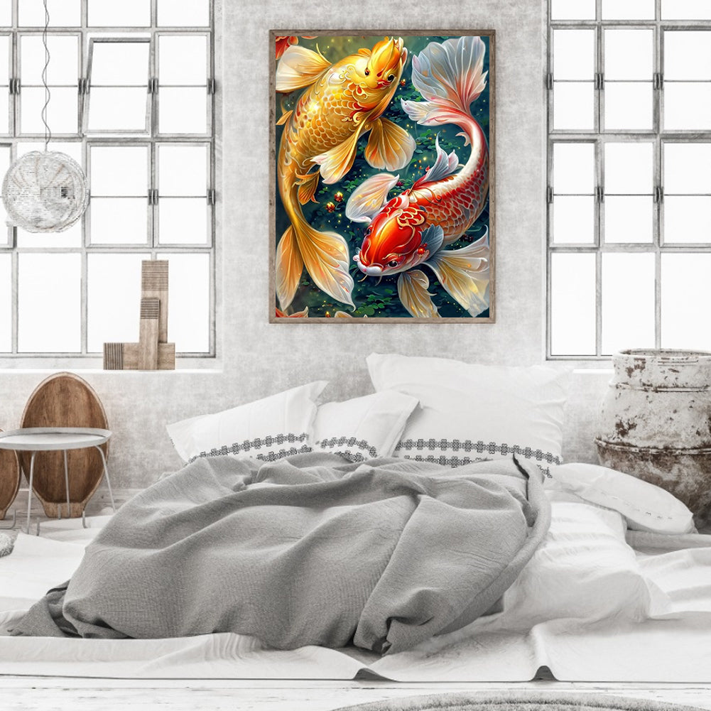 Koi Carp - Full Square Drill Diamond Painting 30*40CM