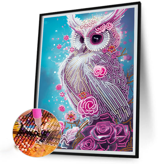 Owl - Special Shaped Drill Diamond Painting 30*40CM