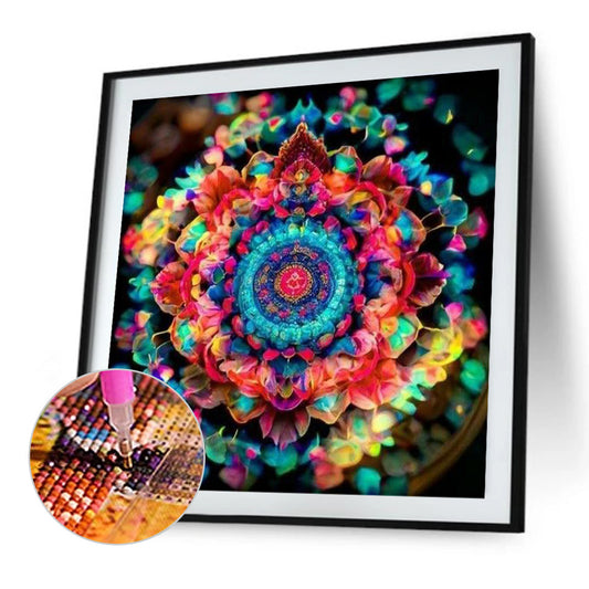 Colorful Mandala - Full Round Drill Diamond Painting 30*30CM