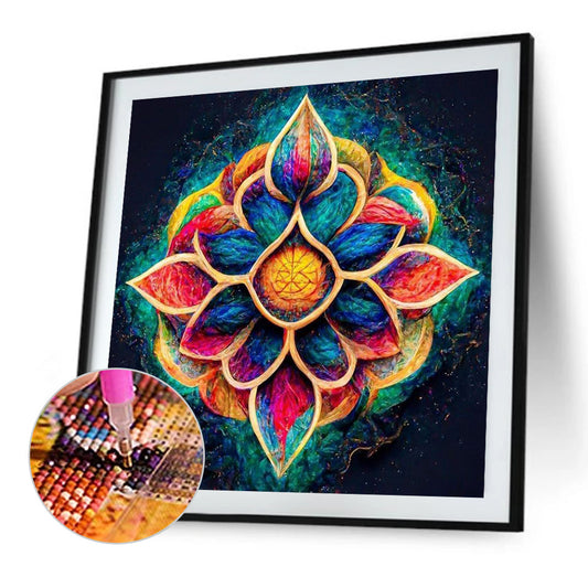 Colorful Mandala - Full Round Drill Diamond Painting 30*30CM