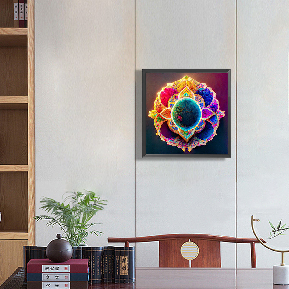 Colorful Mandala - Full Round Drill Diamond Painting 30*30CM