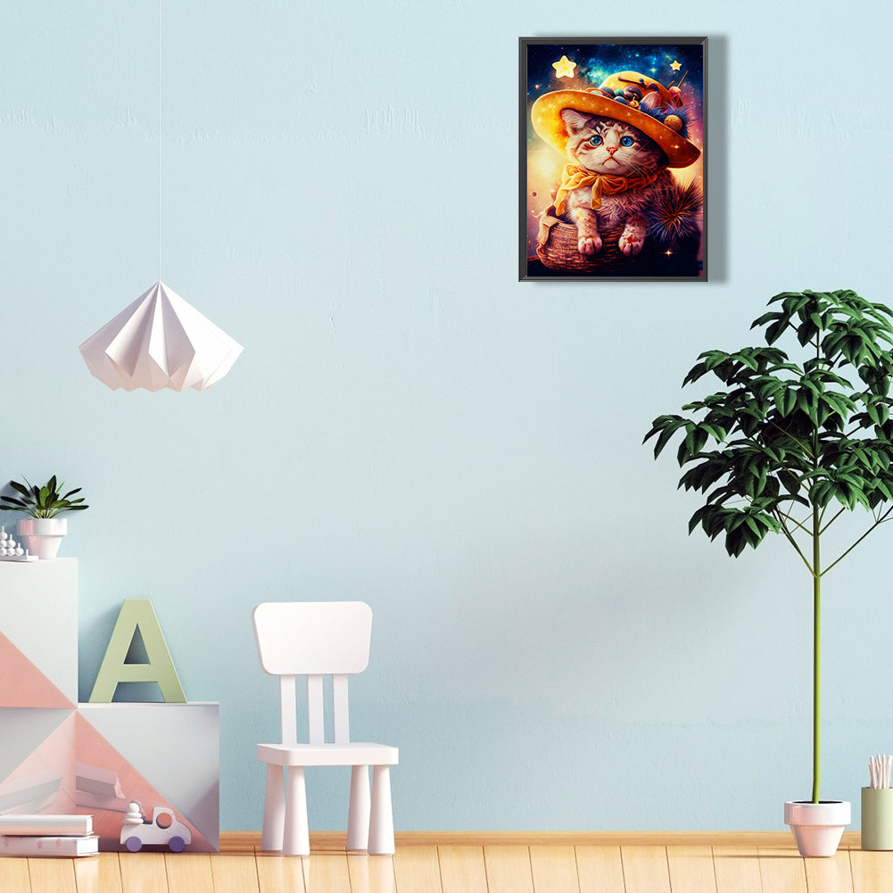 The Magical Journey Of Cats And Hedgehogs - Full Round Drill Diamond Painting 30*40CM