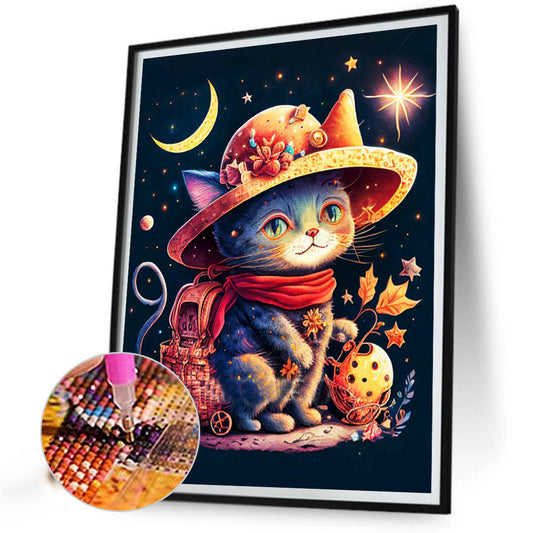 The Magical Journey Of Cats And Hedgehogs - Full Round Drill Diamond Painting 30*40CM