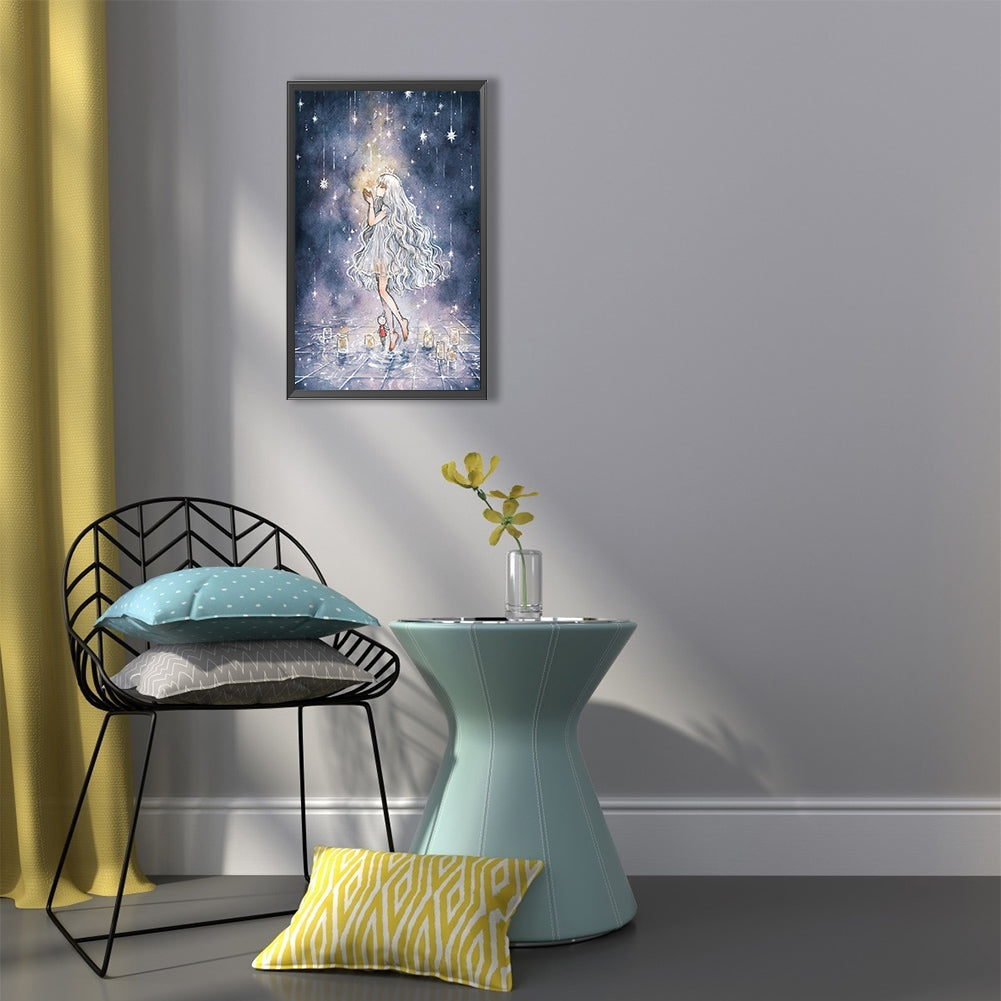 Anime Girl - Full Round Drill Diamond Painting 40*60CM