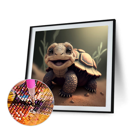 Little Turtle - Full Round Drill Diamond Painting 30*30CM